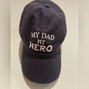 The Game My Dad The Hero baseball cap Navy Blue